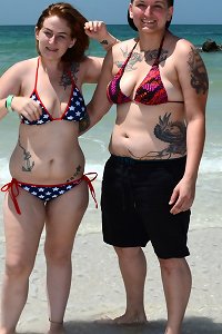 sensual bellowing with puffy melons posture seductively