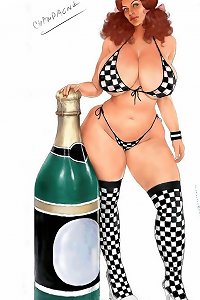 round girl temptingly licking popsicle for sheer pleasure